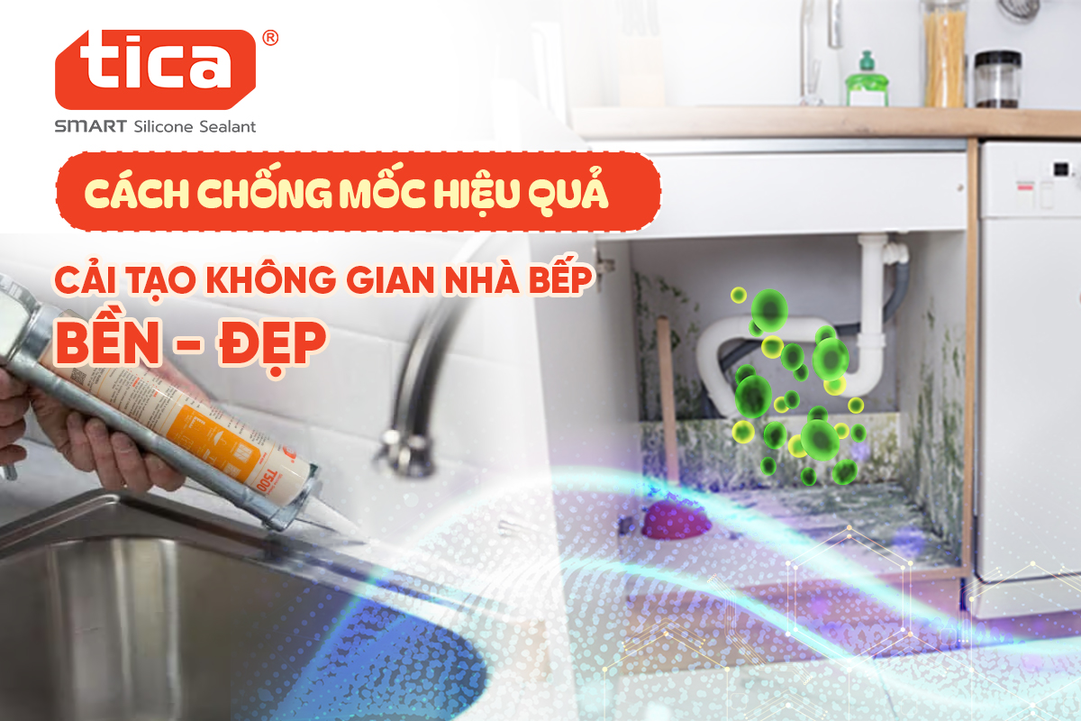 Cách chống mốc hiệu quả cải tạo không gian nhà bếp bền – đẹp