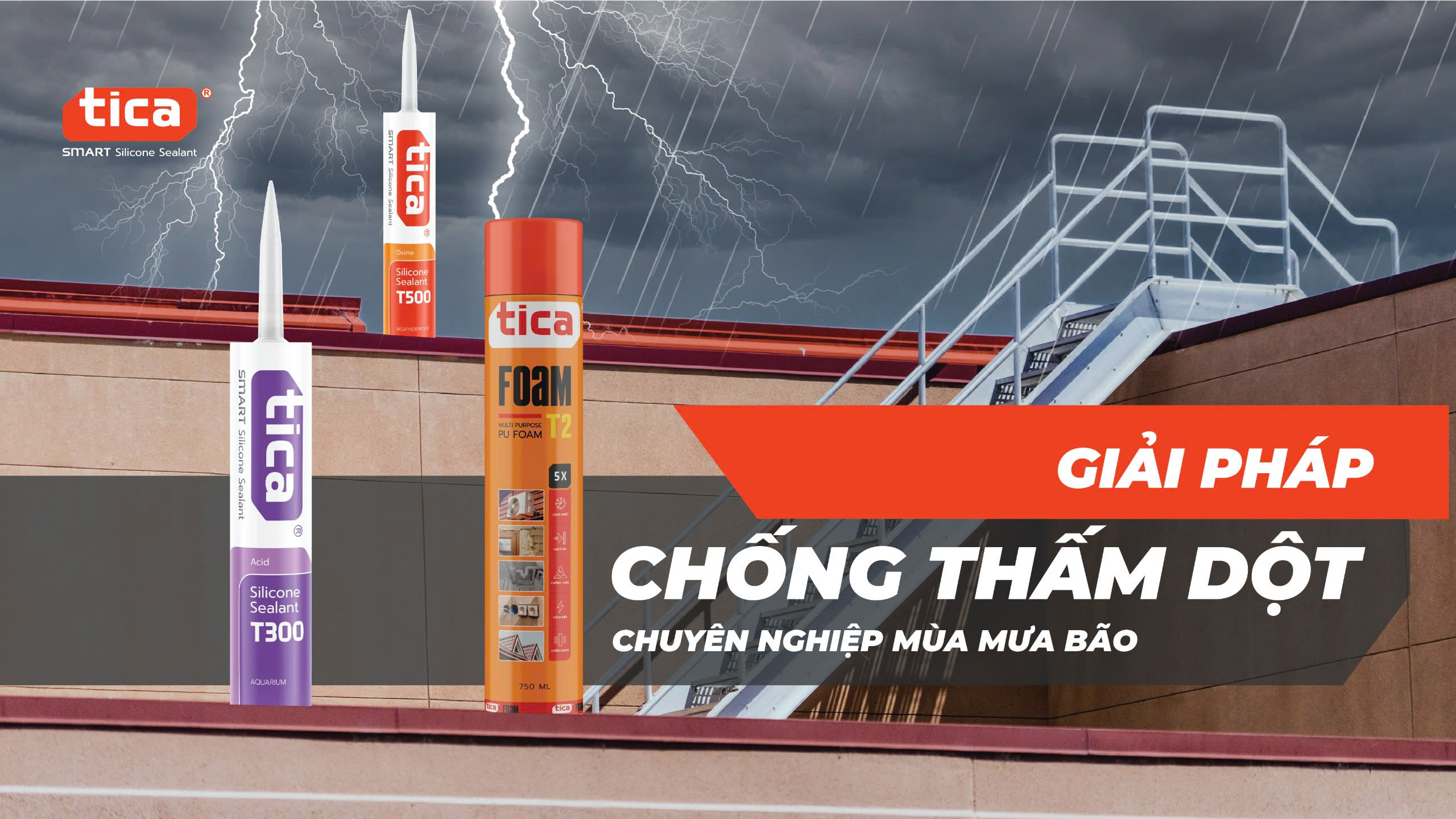 Giải pháp keo chống thấm, chống dột toàn diện cho mọi công trình